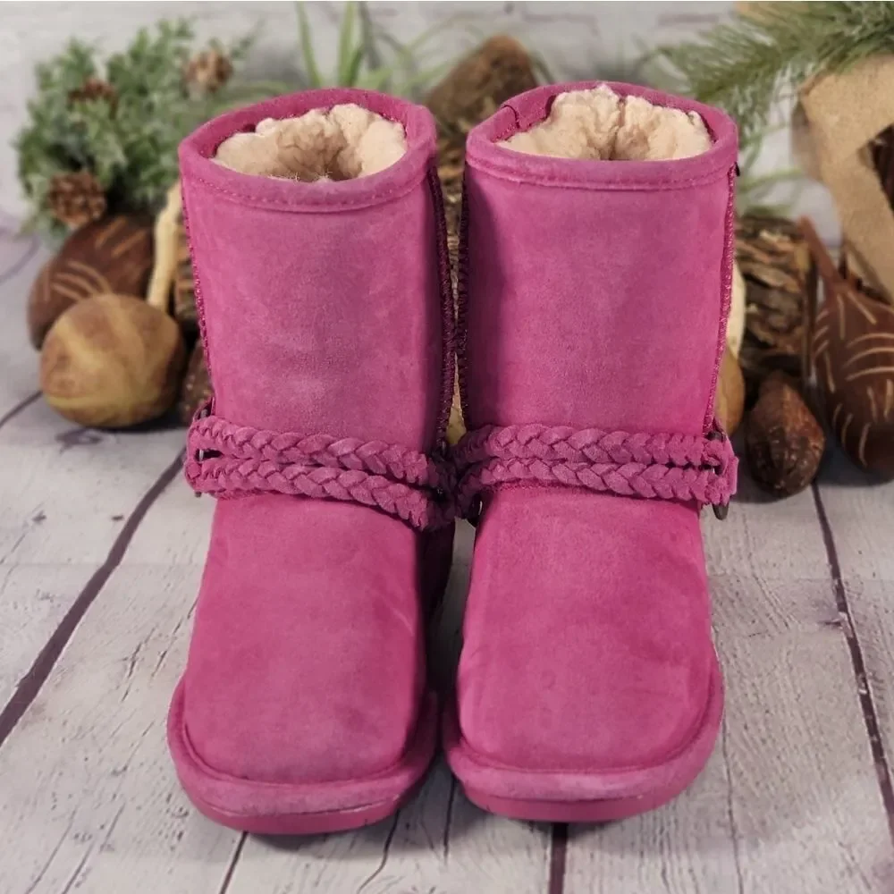 BEARPAW Girl's Adele Low Top Suede Boots